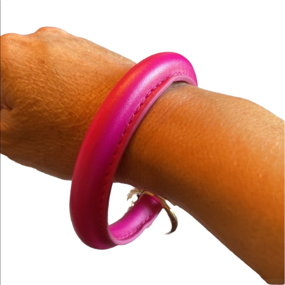 Pink Keychain Ring - Picture 2 of 2